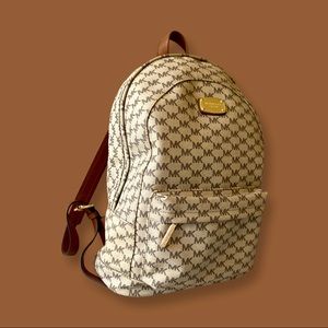 Michael Kors beige backpack